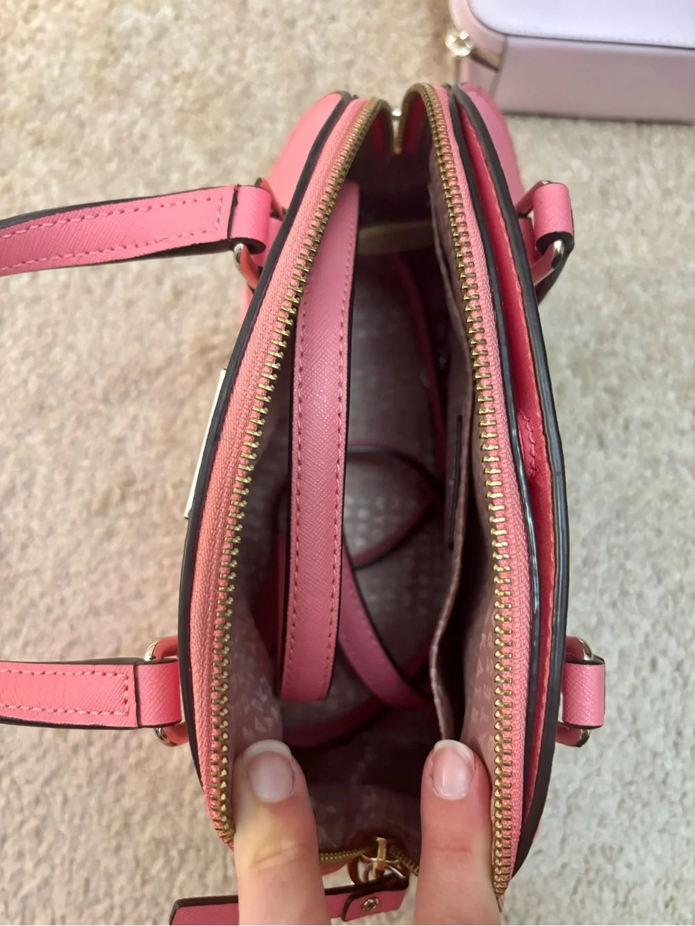 Kate Spade New York Laurel Way Riley dome satchel  Coral Pink